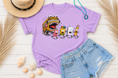 Funny Back to School PNG, Monster School Bus Sublimation Product Image 3