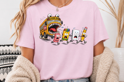 Funny Back to School PNG, Monster School Bus Sublimation Product Image 4