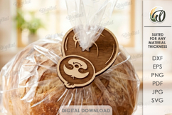 Funny Bag Clip Laser Cut. Food Clip. Panda SVG Product Image 1