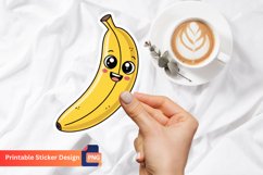 Funny Banana Sticker, Tropical Banana Sticker Product Image 1
