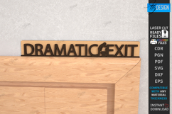 Bathroom Door Corner Laser Cut |Office Wall Sign| Funny SVG Product Image 1