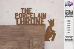 Bathroom Door Corner Laser Cut |Funny SVG| Wall Decor Laser Product Image 1