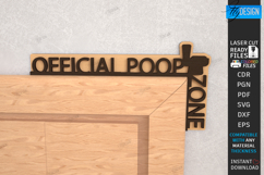 Bathroom Door Corner Laser Cut |Office Wall Sign| Funny SVG Product Image 1
