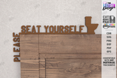 Bathroom Door Corner Laser Cut |Funny SVG| Wall Decor Laser Product Image 1