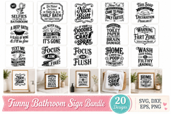 Funny Bathroom Sign SVG Bundle Product Image 1