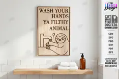 Funny Bathroom Wall Art Laser Cut | Sarcastic Toilet Sign Product Image 1