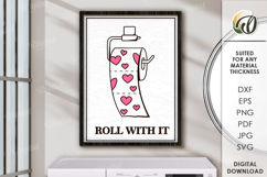 Funny bathroom wall decor Laser Cut. Funny quote SVG Product Image 1