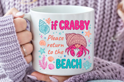Funny Beach Quotes PNG, Hermit Crab Sublimation Product Image 4