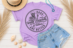 Dads With Beards And Tattoos Are Better SVG, Funny Bearded D Product Image 3