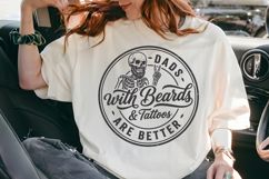 Dads With Beards And Tattoos Are Better SVG, Funny Bearded D Product Image 6
