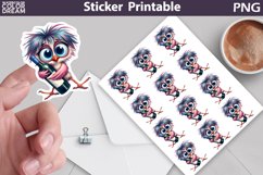 Funny Bird Sticker | Wine Sticker Product Image 1