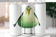 Cartoon Funny Bird Tumbler Sublimation|Grumpy Bird Product Image 1