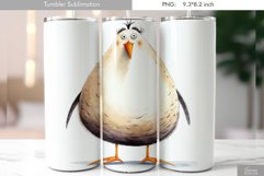 Cartoon Funny Bird Tumbler Sublimation|Grumpy Bird Product Image 1