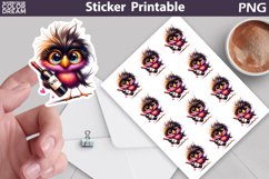 Funny Bird Sticker | Wine Sticker Product Image 1