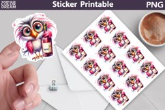 Funny Bird Sticker | Wine Sticker Product Image 1