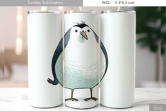 Cartoon Funny Bird Tumbler Sublimation|Grumpy Bird Product Image 1