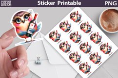 Funny Bird Sticker | Wine Sticker Product Image 1
