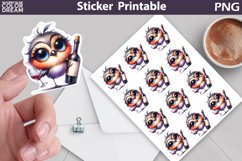 Funny Bird Sticker | Wine Sticker Product Image 1
