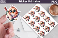 Funny Bird Sticker | Wine Sticker Product Image 1