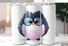 Cartoon Funny Bird Tumbler Sublimation|Grumpy Bird Product Image 1
