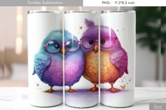 Cartoon Funny Bird Tumbler Sublimation|Grumpy Bird Product Image 1