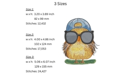 Funny Birds Embroidery Design - Machine Embroidery Patterns Product Image 3