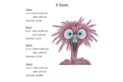 Funny Birds Embroidery Design - Machine Embroidery Patterns Product Image 6