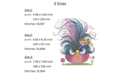 Funny Birds Embroidery Design - Machine Embroidery Patterns Product Image 5