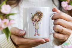 Funny Birthday Party Girl Clipart Product Image 3