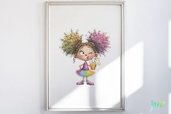 Funny Birthday Party Girl Clipart Product Image 5