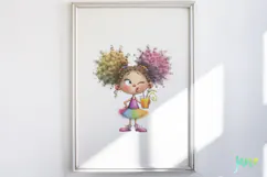 Funny Birthday Party Girl Clipart Product Image 5