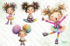 Funny Birthday Party Girl Clipart Product Image 1