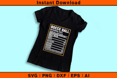 Bocce Ball Nutrition Facts SVG PNG DXF EPS AI | Funny File Product Image 3