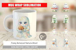 Botanical Ghost Mug Wrap Product Image 1