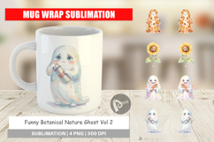 Botanical Ghost Mug Wrap Product Image 1