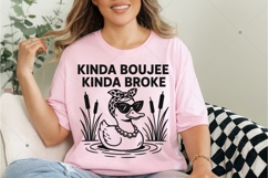 Funny Boujee Duck with Sunglasses PNG, Kinda Boujee Kinda Product Image 4