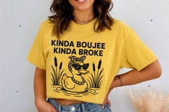 Funny Boujee Duck with Sunglasses PNG, Kinda Boujee Kinda Product Image 5