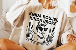 Funny Boujee Duck with Sunglasses PNG, Kinda Boujee Kinda Product Image 7