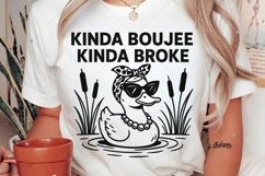 Funny Boujee Duck with Sunglasses PNG, Kinda Boujee Kinda Product Image 2