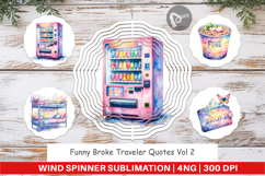 Funny Broke Traveler Wind Spinner Product Image 1