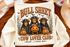 Funny Bull Sheet Png, Spooky Season Cow Png Product Image 2