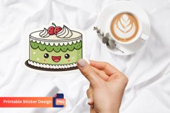 Funny Cake Sticker, Sweet And Funny Cake Sticker Design Product Image 1