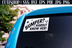 Bumper Sticker SVG - Car Sticker SVG | Funny Car Decal SVG Product Image 2