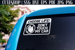 Bumper Sticker SVG - Car Sticker SVG | Funny Car Decal SVG Product Image 2