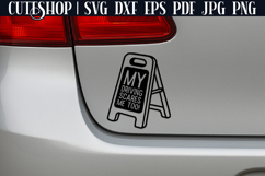 My Driving Scares Me Too - Funny Car Decal SVG Product Image 2