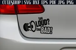 Bumper Sticker SVG - Car Sticker SVG | Funny Car Decal SVG Product Image 2