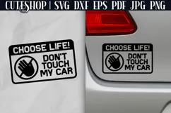 Bumper Sticker SVG - Car Sticker SVG | Funny Car Decal SVG Product Image 1