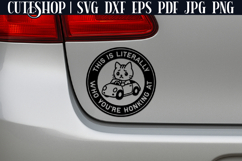This Is Literally Who You&#039;re Honking At - Funny Car Decal SV Product Image 2