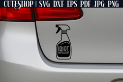 Idiot Repellent - Funny Car Decal SVG | Sassy SVG Product Image 2
