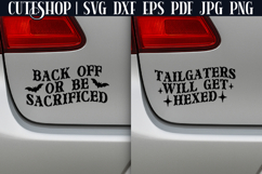 Back Off Or Be Sacrificed | Tailgaters Will Get Hexed SVG Product Image 2